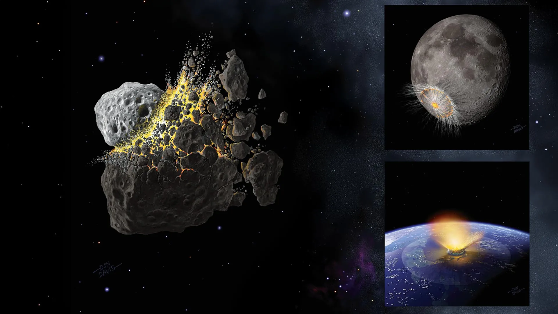 8亿年前地球遭受小行星轰炸