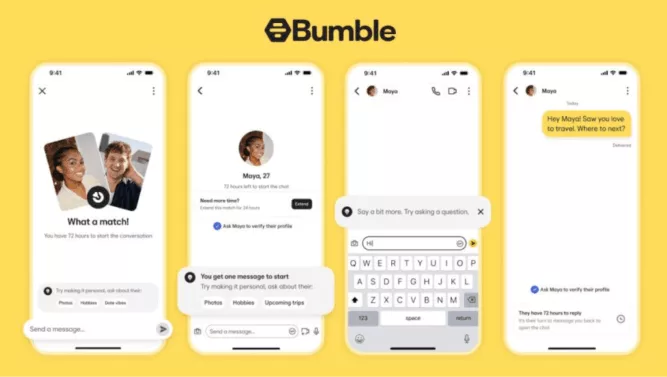 Bumble变革：告别女性先发消息传统
