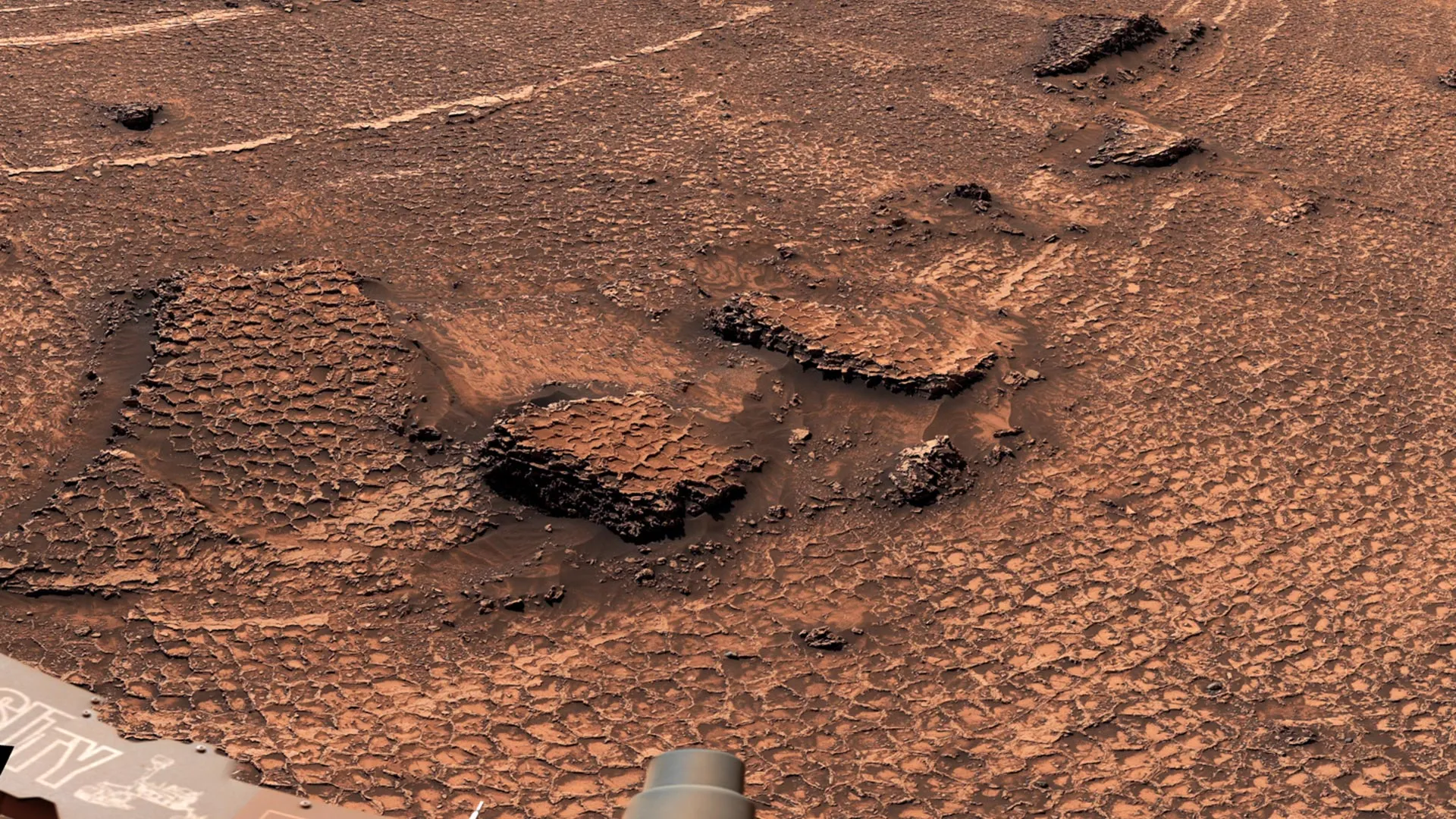 好奇号发现火星蜂窝状地貌奇观