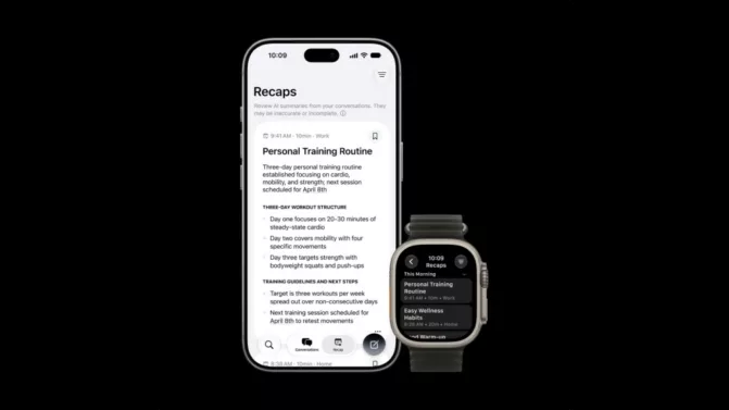 Apple Watch智能对话记录功能